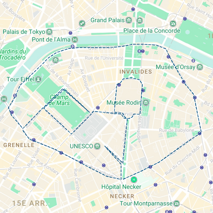 Parcours de 15 km, 30 octobre 2015, Paris - Running Drawing - Smiley