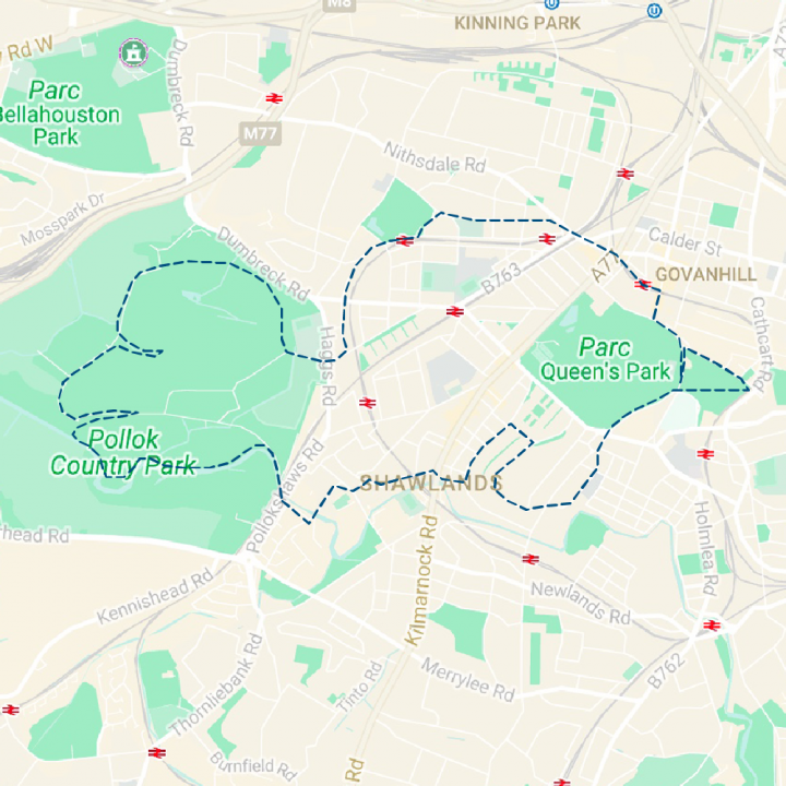 Parcours de 14 km, 30 juin 2017, Glasgow - Running Drawing - Turtle